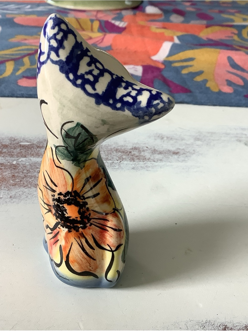 Polish Pottery UNIKAT Figurine Of A Cat - Picture 4 of 7
